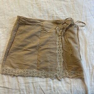 Zara lace wrap mini skirt